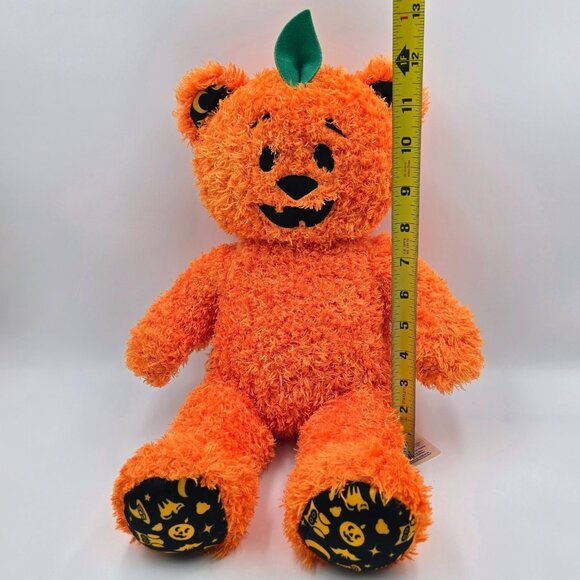 Build A Bear Jack O Lantern Pumpkin Light Up Halloween Stuffed Plush BAB Orange - Picture 3 of 11